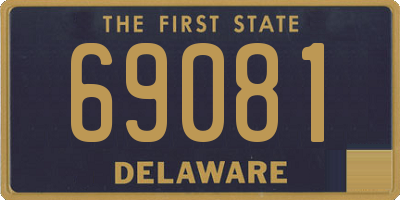 DE license plate 69081