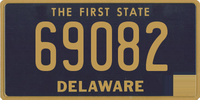 DE license plate 69082