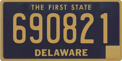 DE license plate 690821