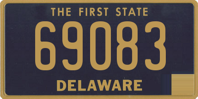 DE license plate 69083