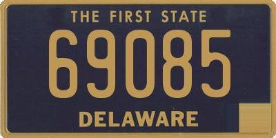 DE license plate 69085