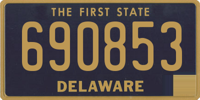 DE license plate 690853