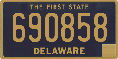 DE license plate 690858