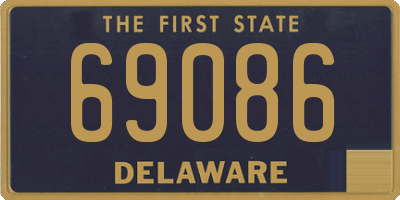 DE license plate 69086