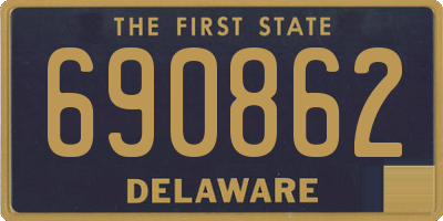 DE license plate 690862
