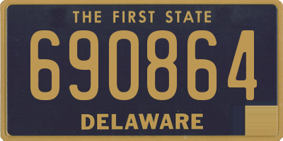 DE license plate 690864