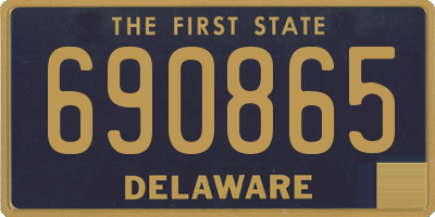 DE license plate 690865