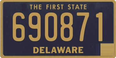 DE license plate 690871