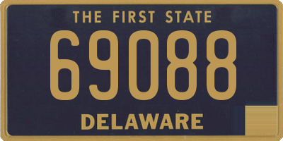 DE license plate 69088