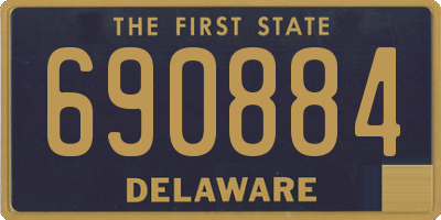 DE license plate 690884