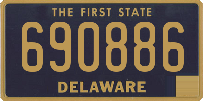 DE license plate 690886
