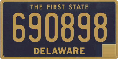 DE license plate 690898