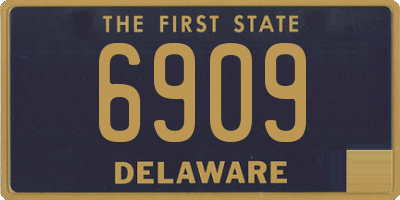 DE license plate 6909