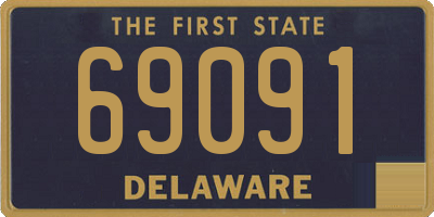 DE license plate 69091