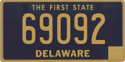 DE license plate 69092