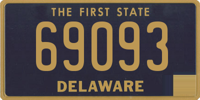 DE license plate 69093