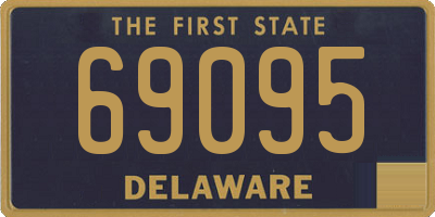 DE license plate 69095