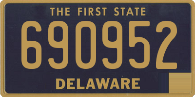 DE license plate 690952