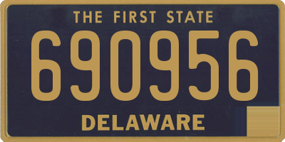 DE license plate 690956