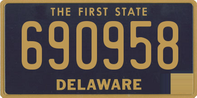 DE license plate 690958