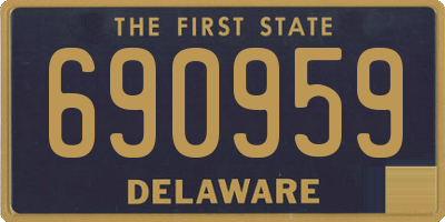 DE license plate 690959