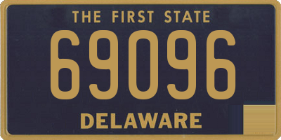 DE license plate 69096