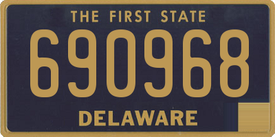 DE license plate 690968