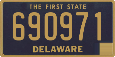 DE license plate 690971