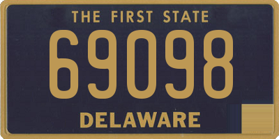 DE license plate 69098