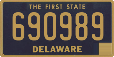DE license plate 690989