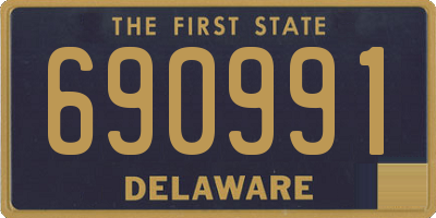 DE license plate 690991
