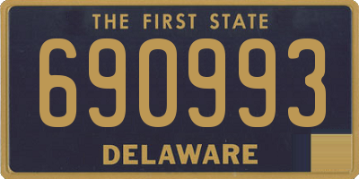DE license plate 690993