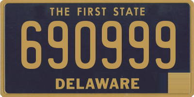 DE license plate 690999