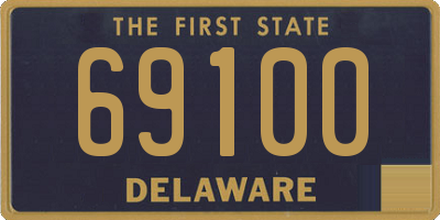 DE license plate 69100