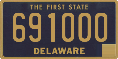 DE license plate 691000