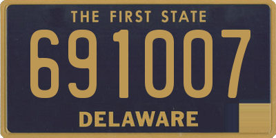 DE license plate 691007