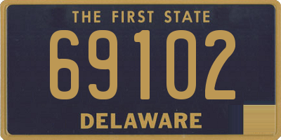 DE license plate 69102