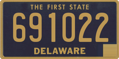 DE license plate 691022
