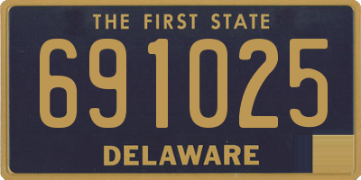 DE license plate 691025