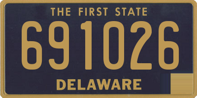 DE license plate 691026