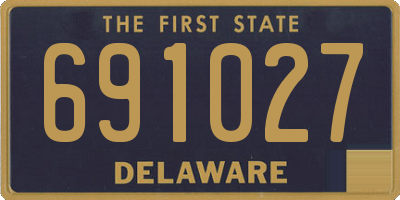 DE license plate 691027