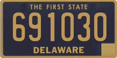 DE license plate 691030