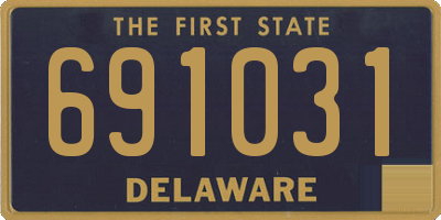 DE license plate 691031