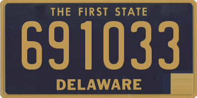 DE license plate 691033