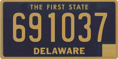 DE license plate 691037