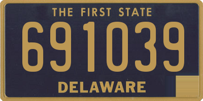 DE license plate 691039