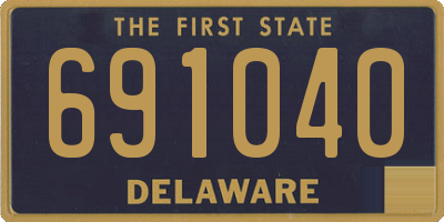 DE license plate 691040
