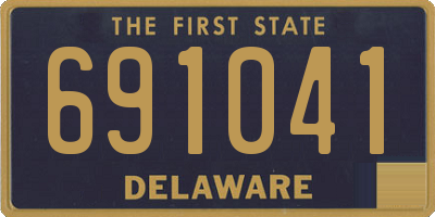 DE license plate 691041