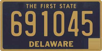 DE license plate 691045