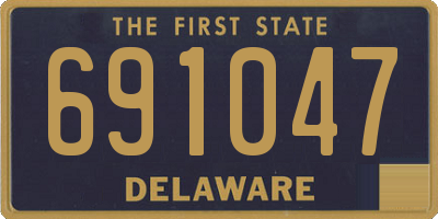 DE license plate 691047